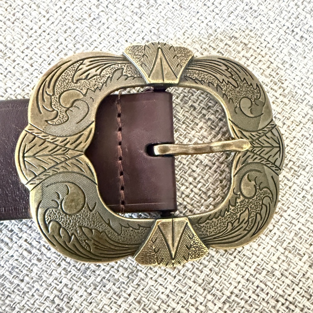 Vintage Ralph Lauren Leather Brown Leather Belt
